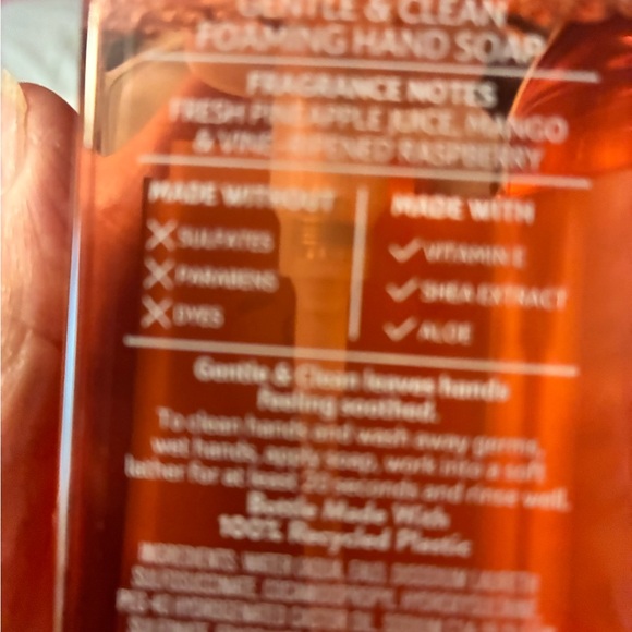 Bath & Body Works Pineapple Mango Foaming Hand Soap - Orange X 4 - Picture 2 of 4